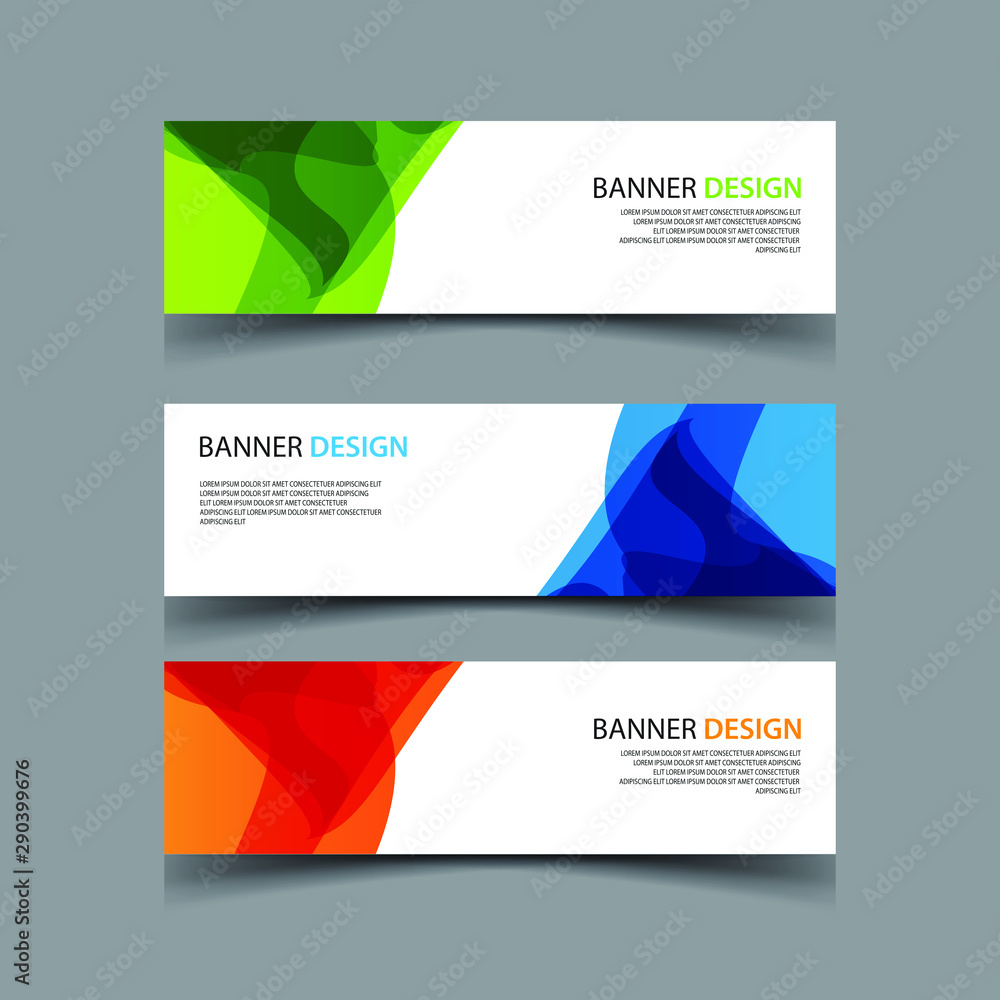 Fototapeta premium Vector Abstract design banner web template