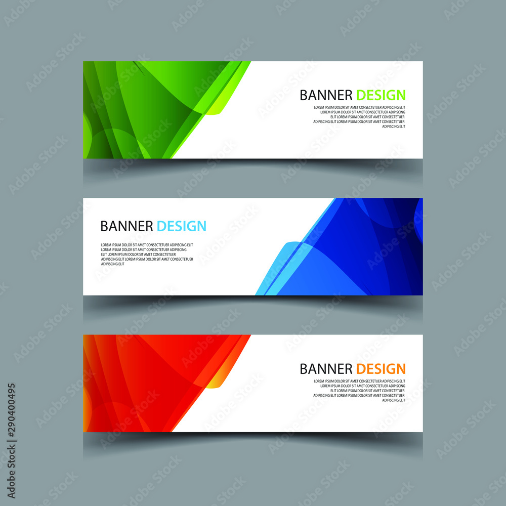 Fototapeta premium Vector Abstract design banner web template