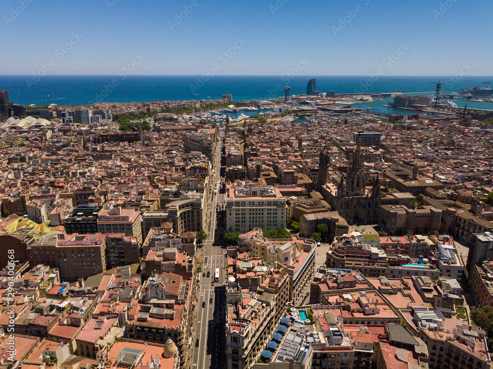 Panorama of the city of Barcelona