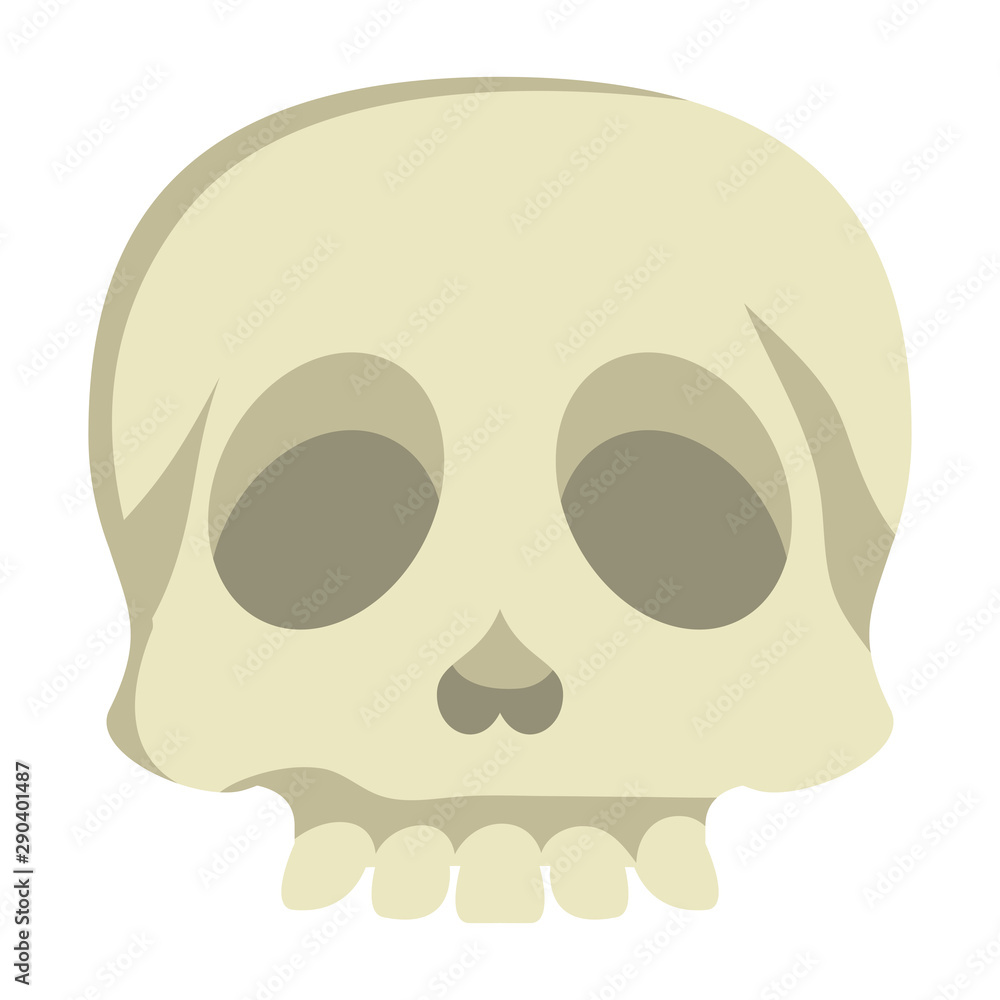 skull head halloween isolated icon skull head halloween isolated icon