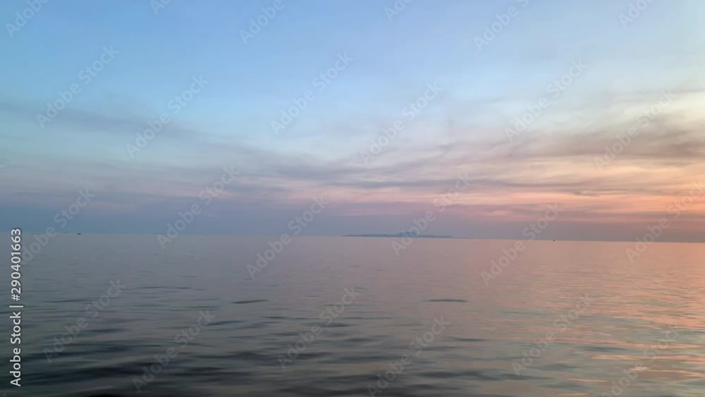 Beautiful sunset over the Adriatic Sea in Croatia with copy space Beautiful sunset over the Adriatic Sea in Croatia with copy space