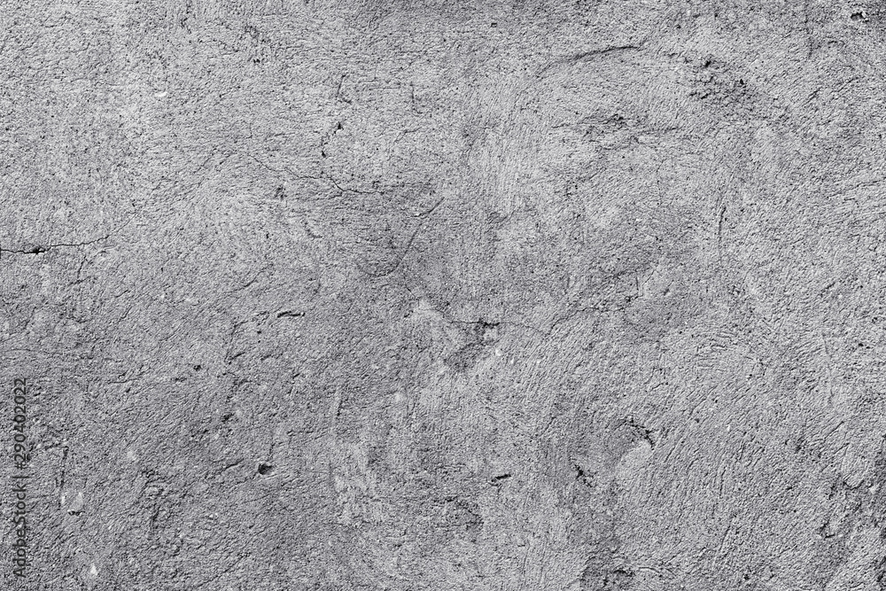 Fototapeta premium Texture of plaster on the wall. Gray background wall.