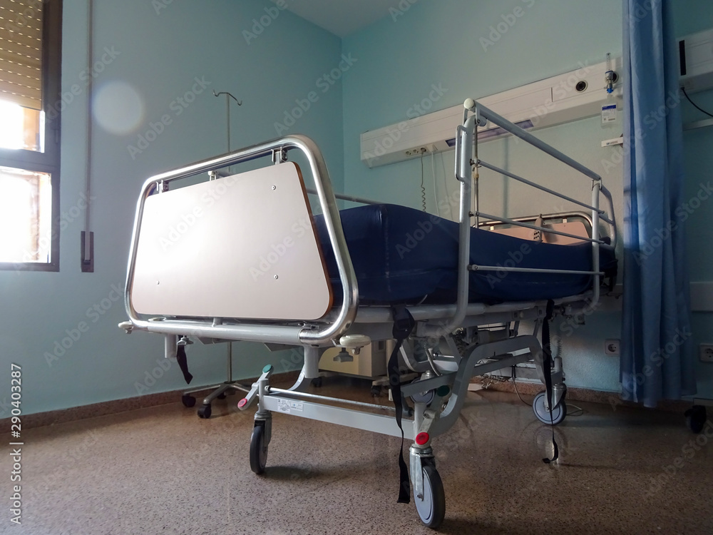 Light entering a hospital bed in room