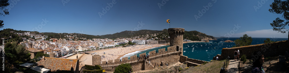 Panoramic View from the fortress to the Mediterranean Bay