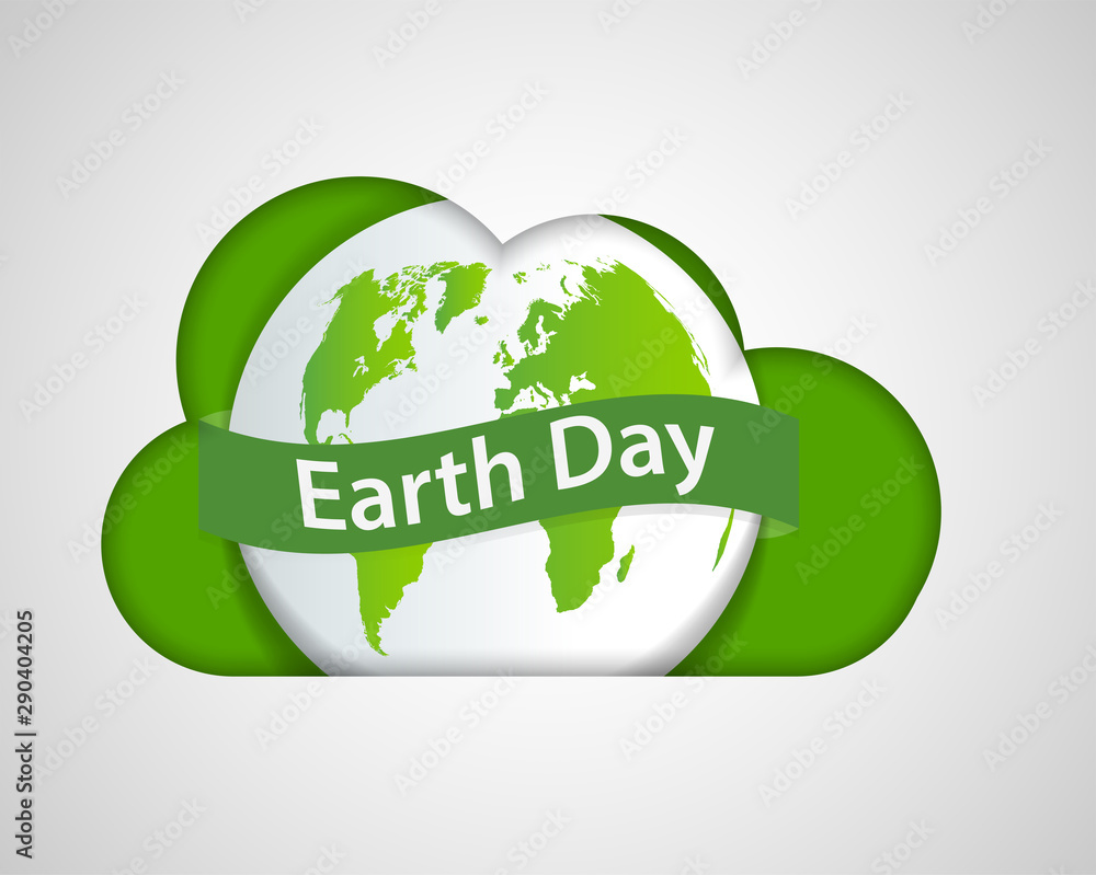 Cloud Ecology earth day concept and environment With Eco-Friendly Ideas,Vector Illustration Cloud Ecology earth day concept and environment With Eco-Friendly Ideas,Vector Illustration