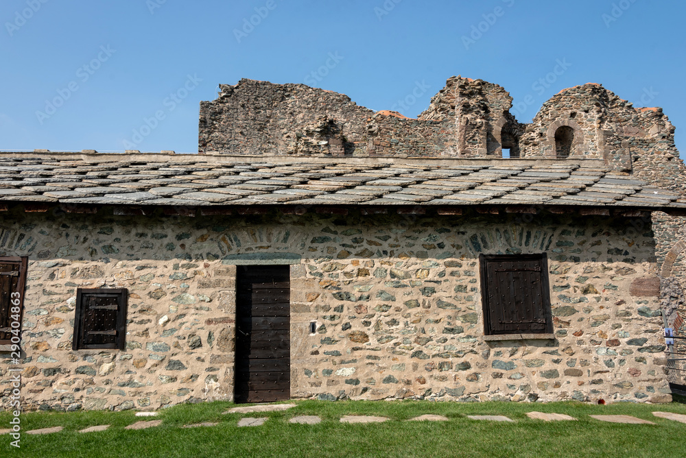 Abbey of San Michele della Chiusa, also called Sagra di San Michele is an architectural complex perched on the summit of Mount Pirchiriano, at the entrance to the Val di Susa