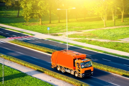 Obraz na plátně Garbage truck