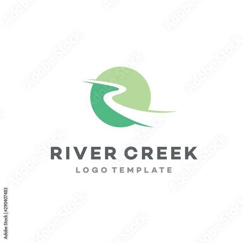 River Creek Logo Vector Icon Illustration