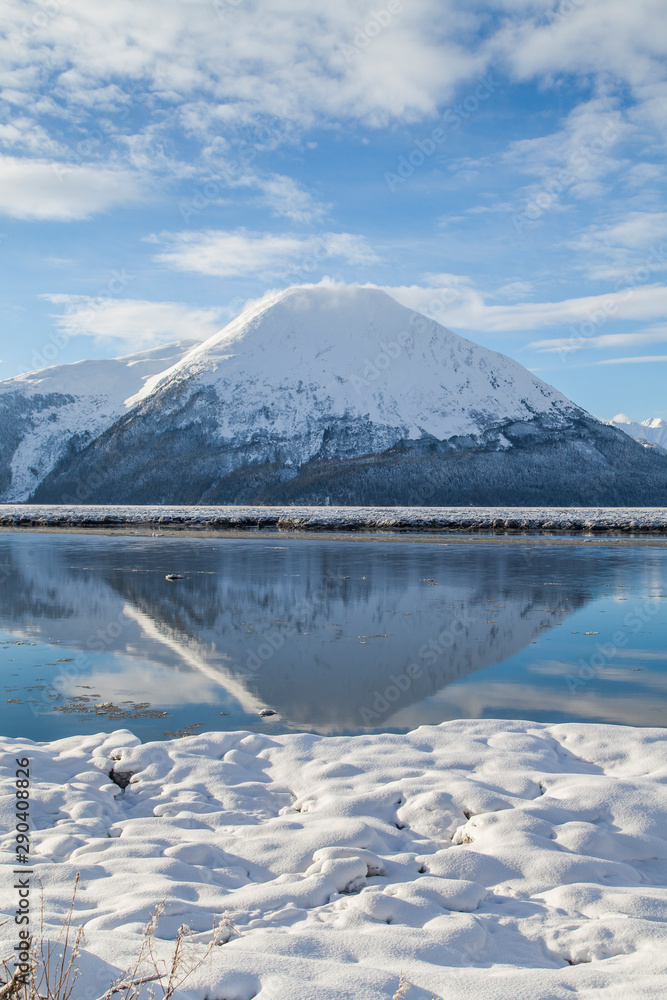 Alaskan winter view.