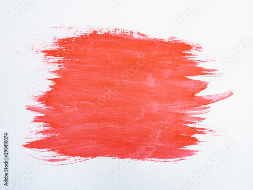 Red watercolor on a white background