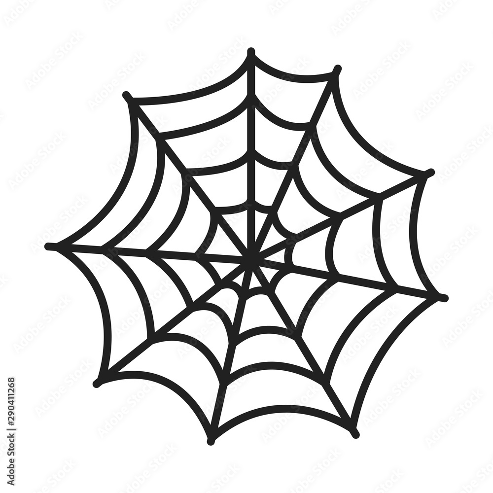 spiderweb halloween line style icon spiderweb halloween line style icon