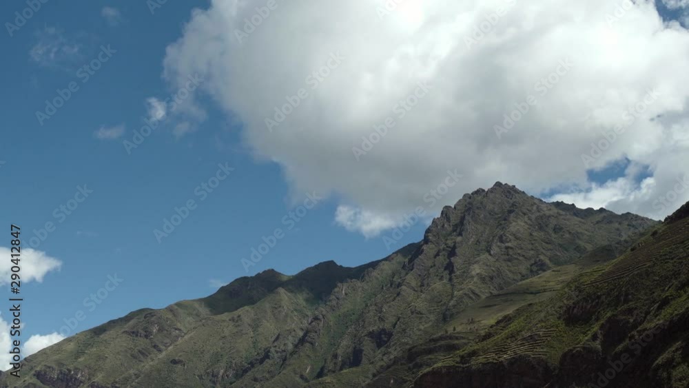 Time lapse of clouds over mountain range, Cusco, Cuzco, Peru Time lapse of clouds over mountain range, Cusco, Cuzco, Peru