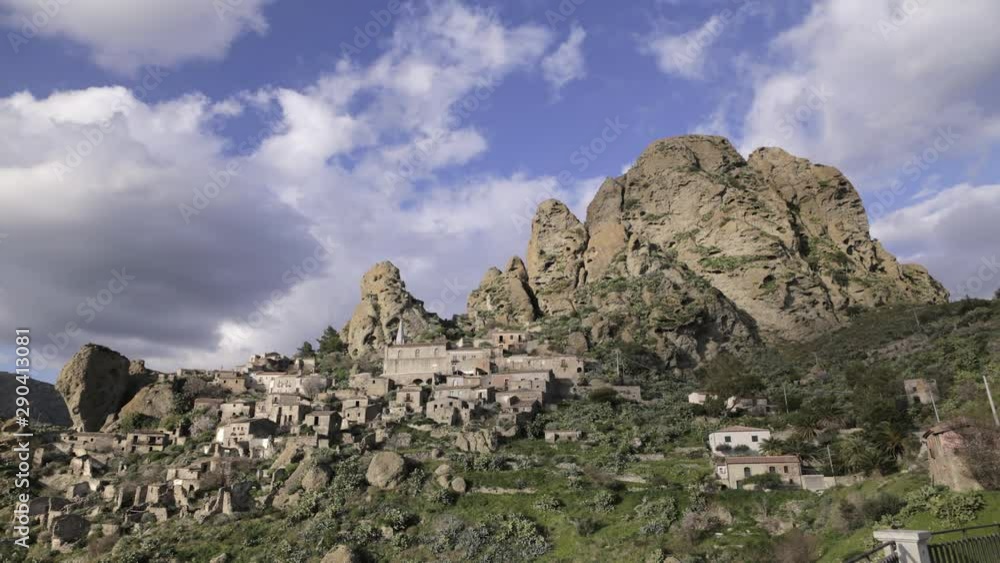 Time lapse of clouds over town, Calabria, Reggio Calabria, Italy Time lapse of clouds over town, Calabria, Reggio Calabria, Italy