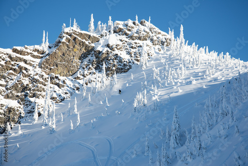 backcountry snowbarding photo