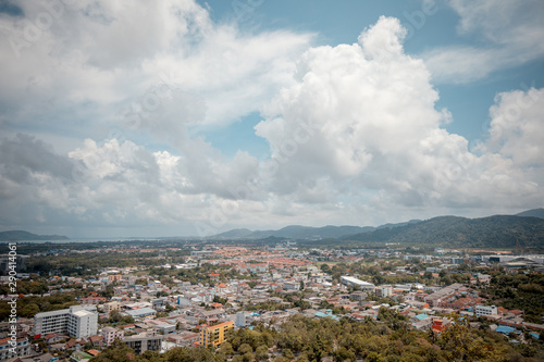 Khao Rang Hill Viewpoint in Phuket, Thailand is one of Phuket’s most famous viewpoints. It is summit offers views out over the town.