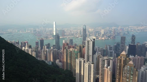 Wallpaper Mural View from high point on city of Hong Kong Torontodigital.ca