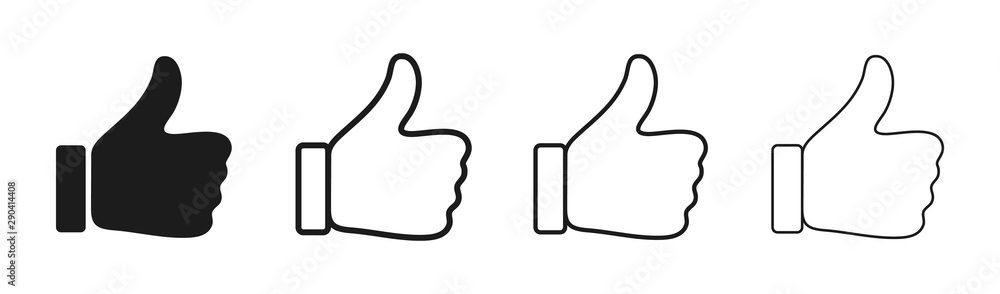 Like vector contour icons. Design Elements for smm, ad, marketing, ui, ux and app. Thumb up line icons. Like vector contour icons. Design Elements for smm, ad, marketing, ui, ux and app. Thumb up line icons.