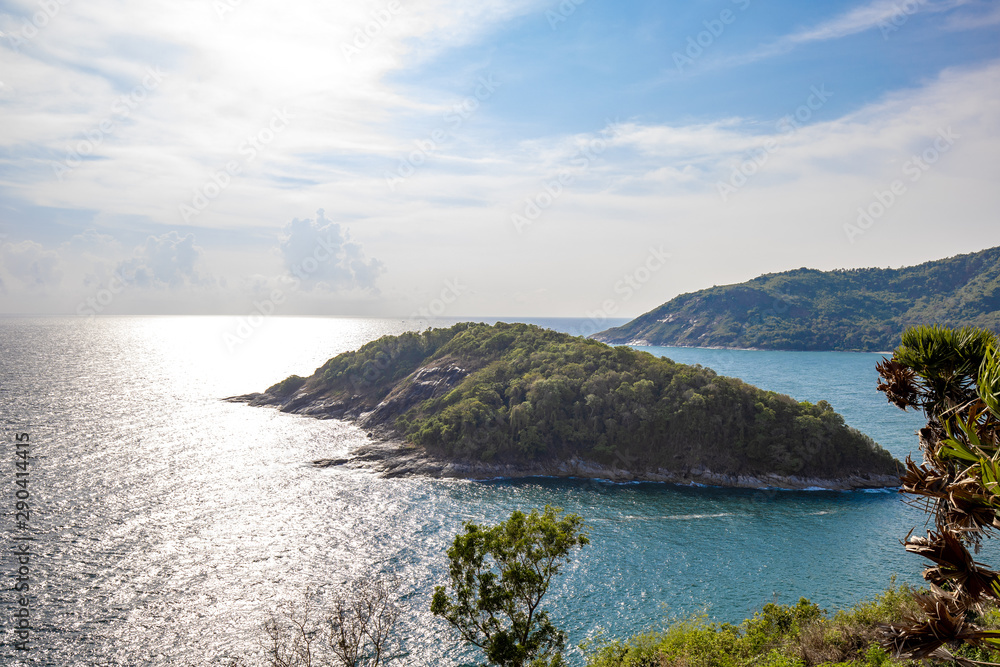 Seascape of Phuket Best View Point Sunset at Phrom Thep Cape. One of attraction tourist in Phuket landmark at Laem Phromthep Phuket. Seascape of Phuket Best View Point Sunset at Phrom Thep Cape. One of attraction tourist in Phuket landmark at Laem Phromthep Phuket.