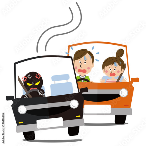 知らない人に危険運転される夫婦