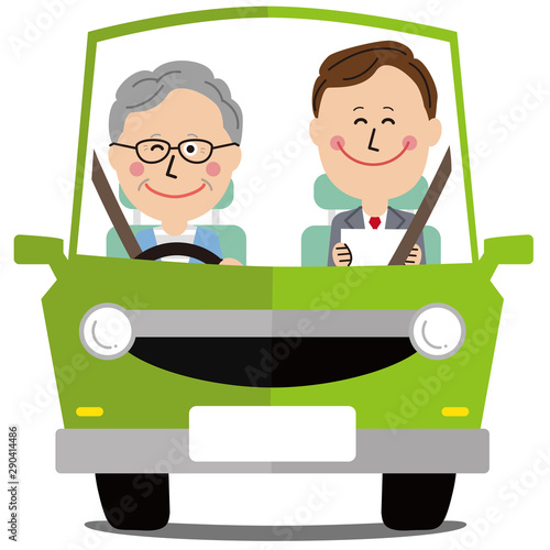 高齢者講習　シニアの男性