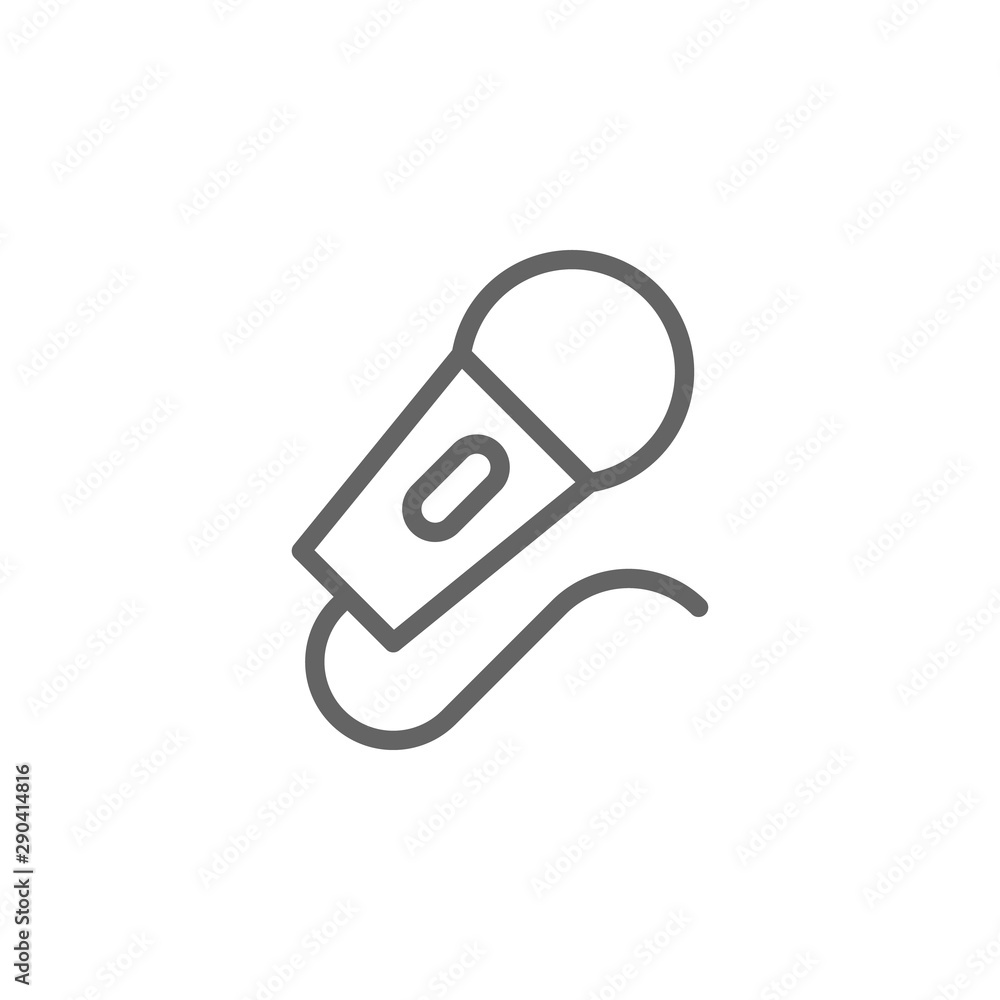 Microphone, theater icon. Element of theater icon. Thin line icon Microphone, theater icon. Element of theater icon. Thin line icon