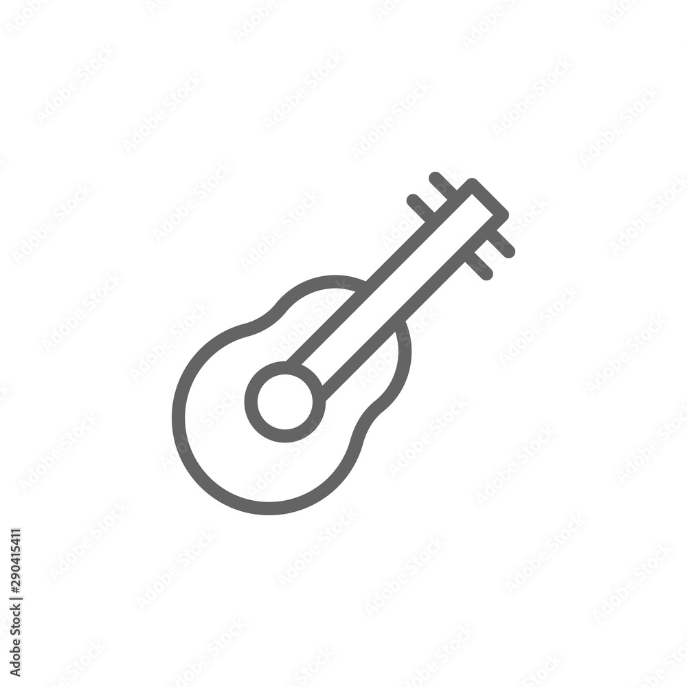 Guitar, musical instrument icon. Element of theater icon. Thin line icon Guitar, musical instrument icon. Element of theater icon. Thin line icon