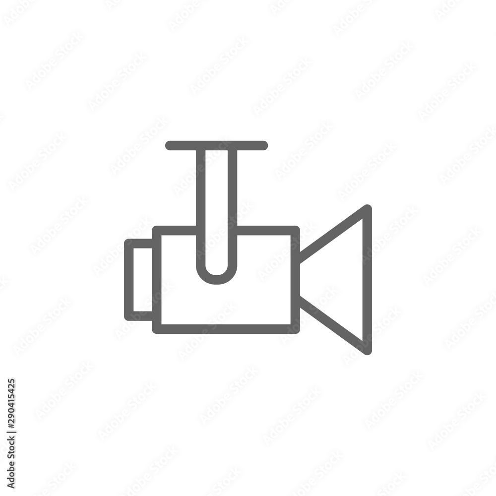 Camera, video icon. Element of theater icon. Thin line icon Camera, video icon. Element of theater icon. Thin line icon