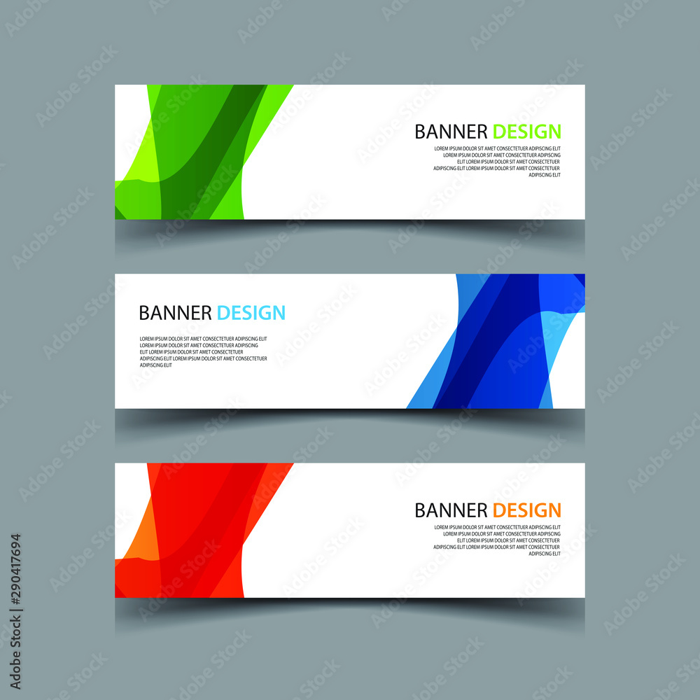 Naklejka premium Vector Abstract design banner web template