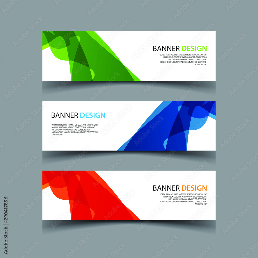Fototapeta premium Vector Abstract design banner web template