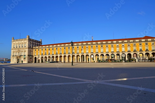 The Praca do Comercio (the famous Commerce Square) in Lisbon, Portugal
