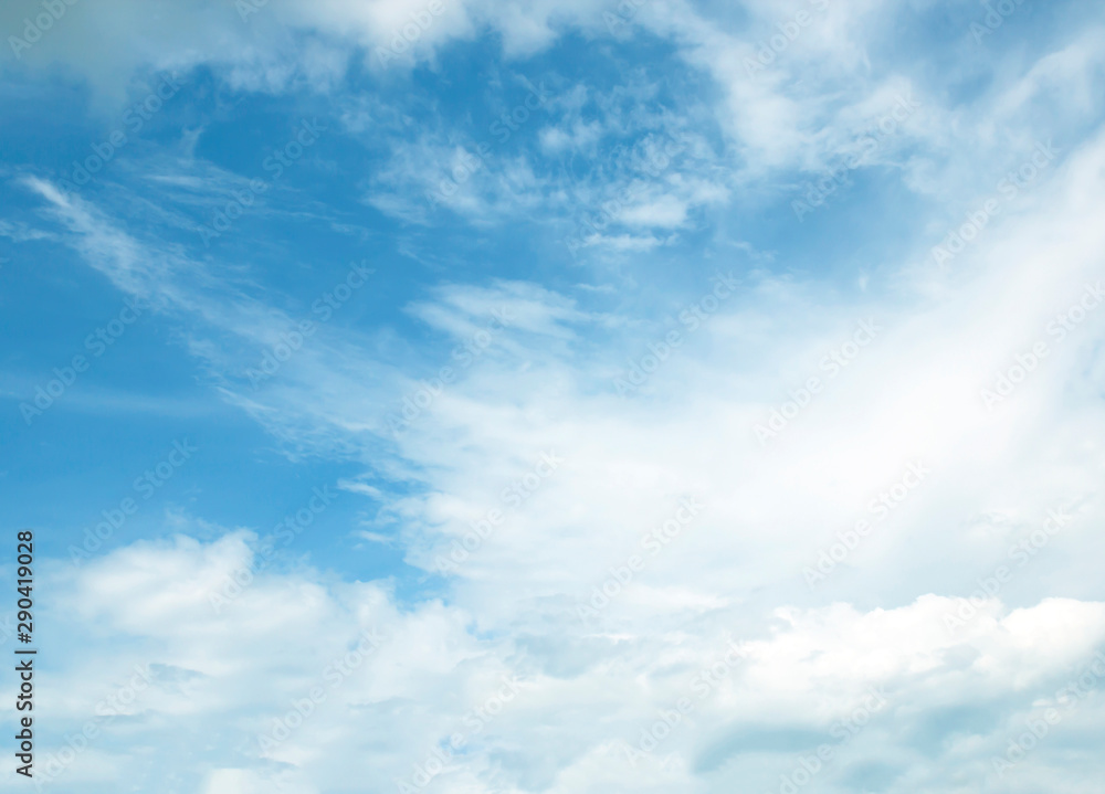 Blue sky with white clouds Blue sky with white clouds