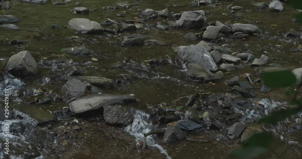Water flowing past large stones, Wissahickon Creek, Philadelphia Water flowing past large stones, Wissahickon Creek, Philadelphia