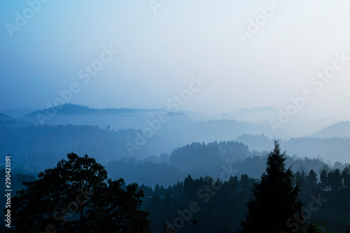 The peaks overlap after the rain