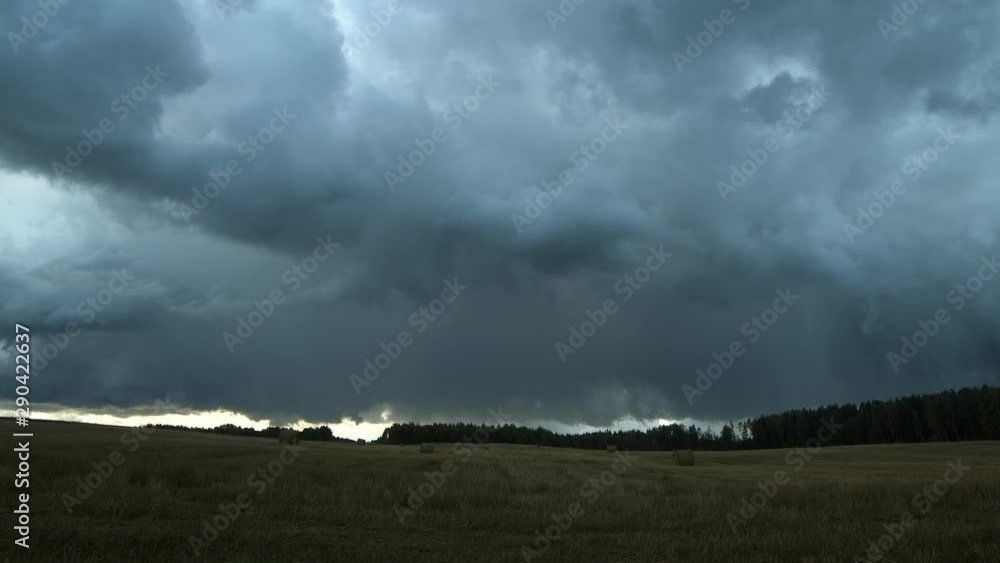 Autumn storm rain clouds time-lapse sunny day Autumn storm rain clouds time-lapse sunny day
