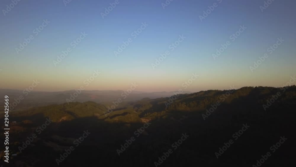Beautiful Epic Breathtaking Drone shoot of Napa California At Sunset. Golden Tones with deep Beautiful Shadows. Forest and mountains. Beautiful Epic Breathtaking Drone shoot of Napa California At Sunset. Golden Tones with deep Beautiful Shadows. Forest and mountains.