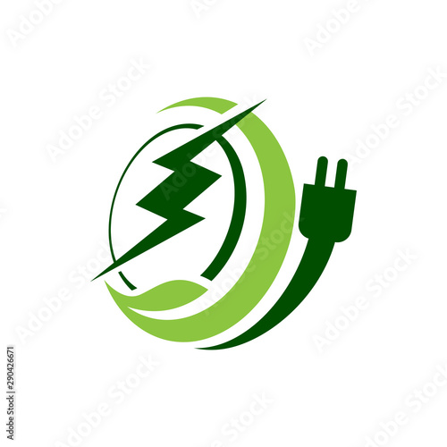 bioenergy logo design vector eco friendly renewable icon symbol illustration