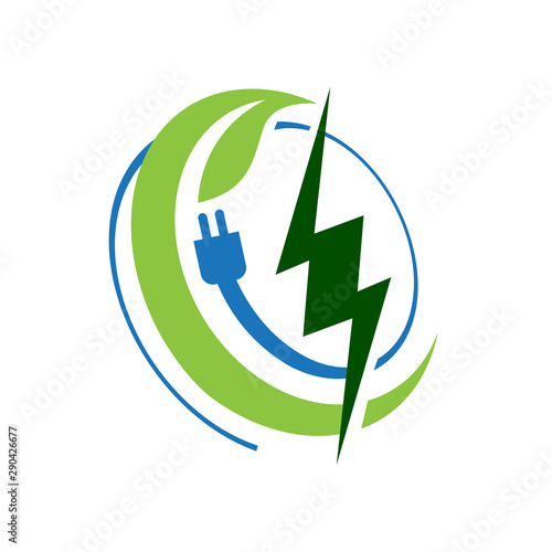 bioenergy logo design vector eco friendly renewable icon symbol illustration