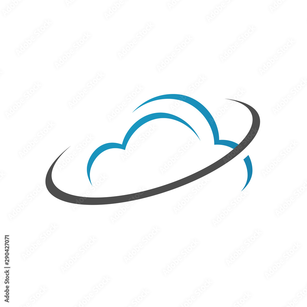 Digital Tech Cloud Logo Vector Illustrations Digital Tech Cloud Logo Vector Illustrations