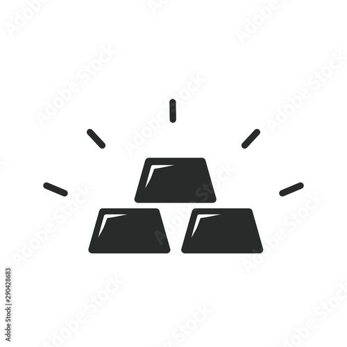 gold bar icon vector design template