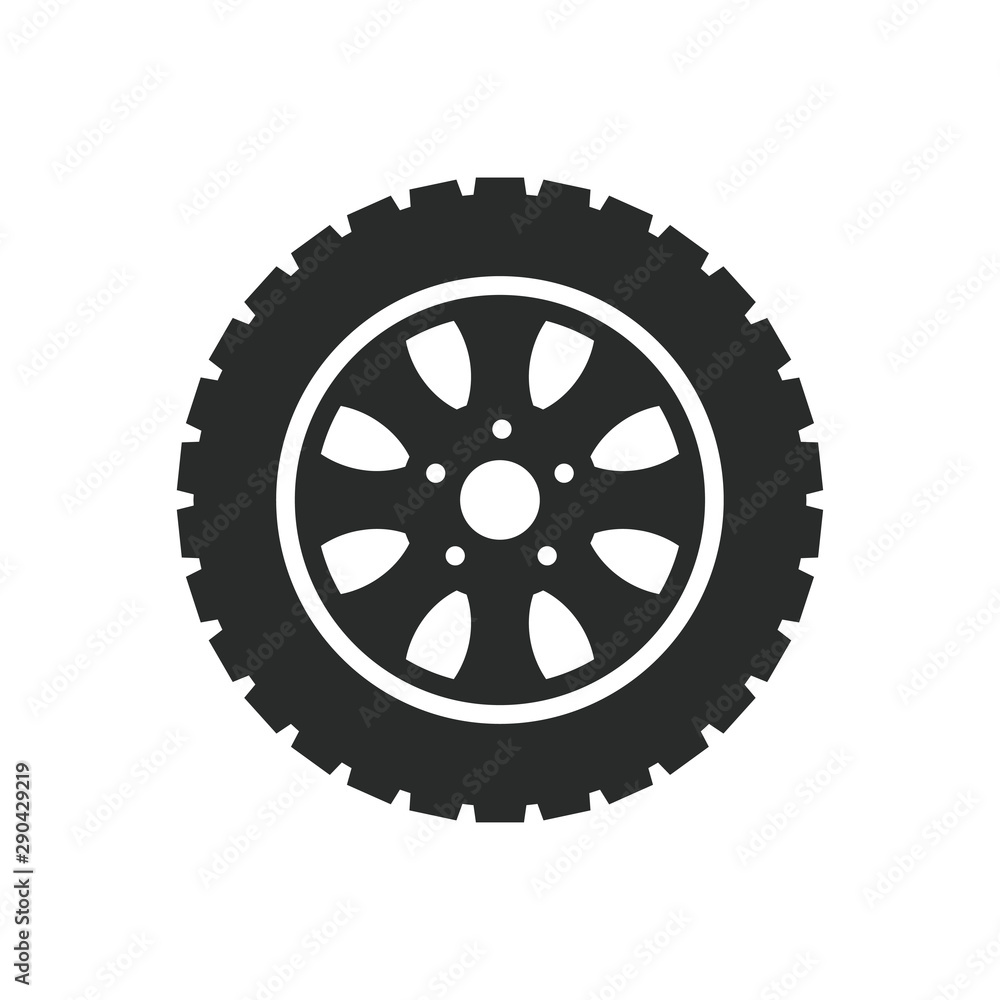 car wheels icon vector template car wheels icon vector template