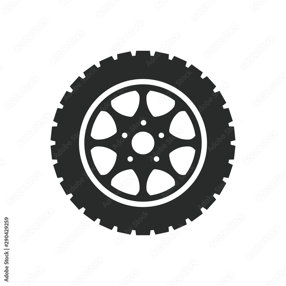 car wheels icon vector template car wheels icon vector template