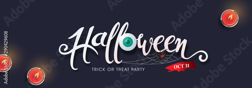 Wallpaper Mural Happy Halloween banners party invitation background.Vector illustration . Torontodigital.ca