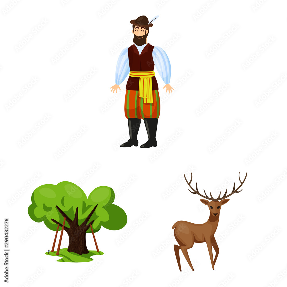 Vector design of poland and travel sign. Set of poland and europe vector icon for stock. Vector design of poland and travel sign. Set of poland and europe vector icon for stock.