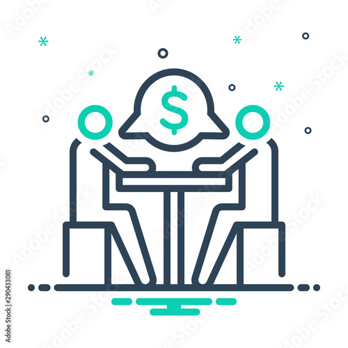 mix icon for negotiation 