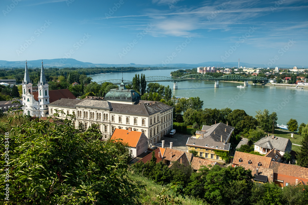 The Christian Museum as seen from the Castle hill. Esztergom; Hungary,