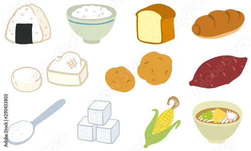 炭水化物　イラスト