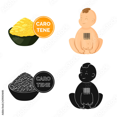 Vector illustration of test and synthetic symbol. Collection of test and laboratory stock vector illustration.