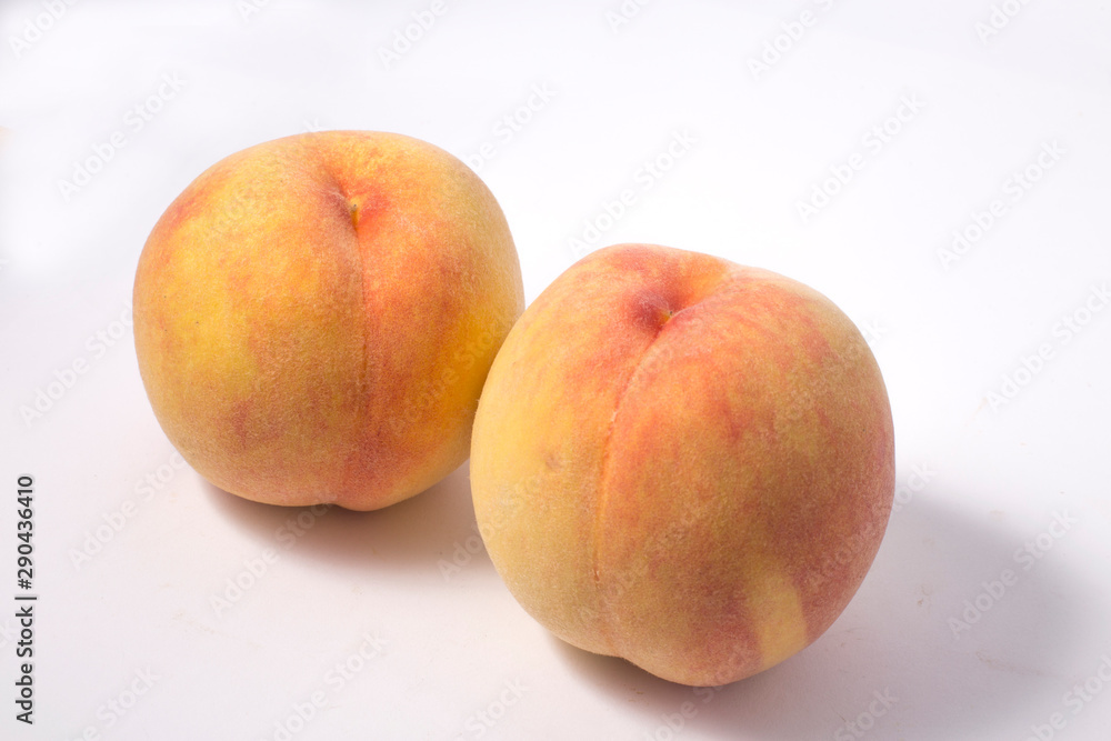 peach fruit isolated on white background peach fruit isolated on white background