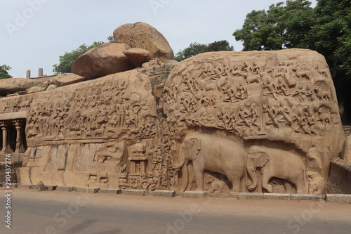 Photography Arjuna's Penance Main Entrance Mahabalipuram