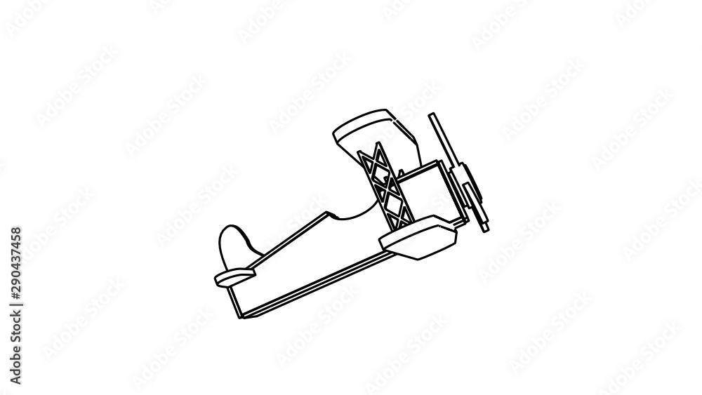 airplane take of illustration in black white color airplane take of illustration in black white color
